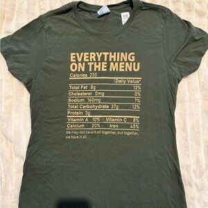 Thanksgiving Green Graphic T-Shirt